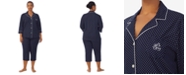 Lauren Ralph Lauren Plus Size Button-Front Top and Pants Pajama Set